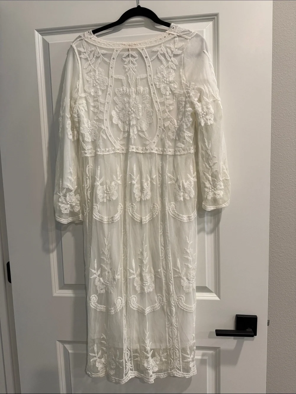 Orange Creek lined lace dress. Sz m l